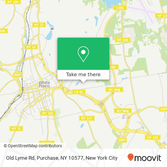 Mapa de Old Lyme Rd, Purchase, NY 10577