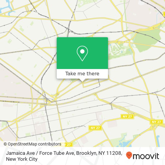 Jamaica Ave / Force Tube Ave, Brooklyn, NY 11208 map