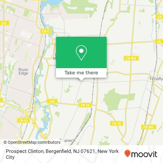 Prospect Clinton, Bergenfield, NJ 07621 map