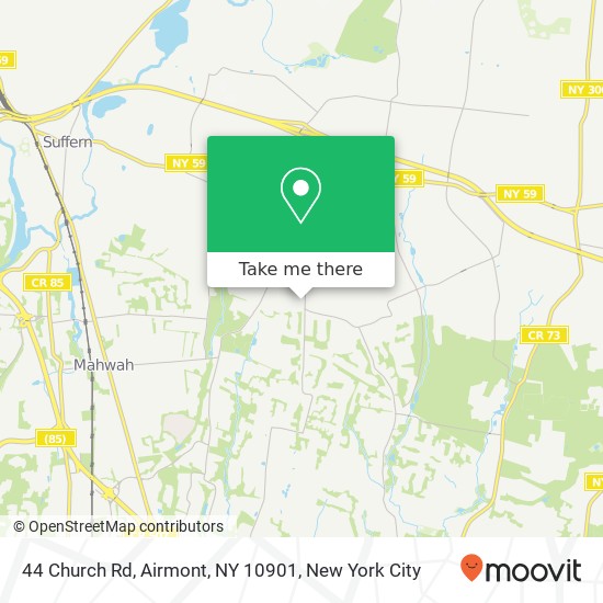 44 Church Rd, Airmont, NY 10901 map