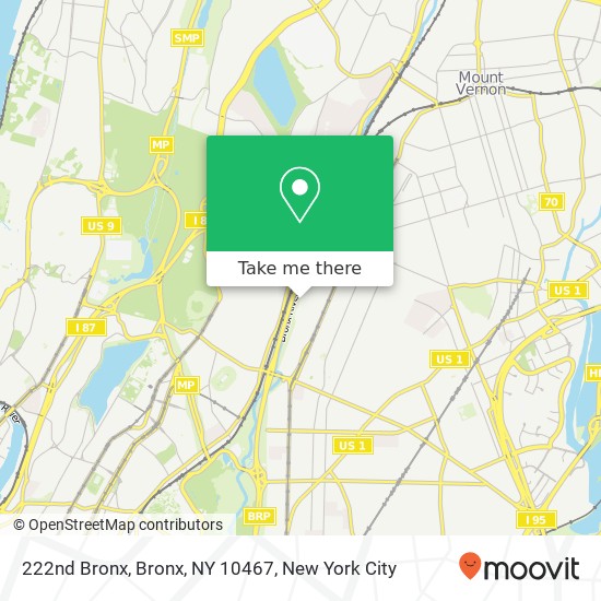 Mapa de 222nd Bronx, Bronx, NY 10467