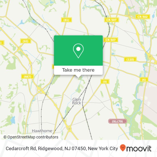 Cedarcroft Rd, Ridgewood, NJ 07450 map