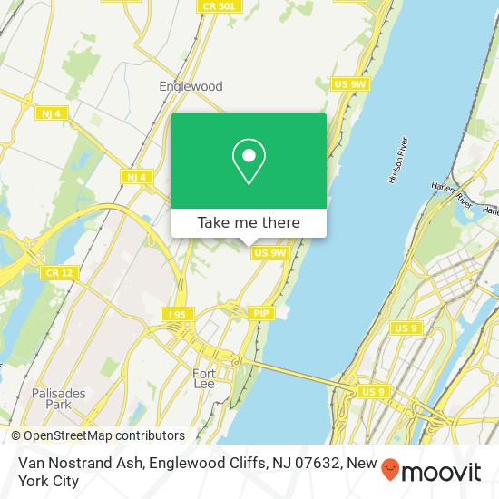 Van Nostrand Ash, Englewood Cliffs, NJ 07632 map