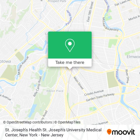 St. Joseph's Health St. Joseph's University Medical Center map