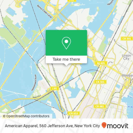 American Apparel, 560 Jefferson Ave map