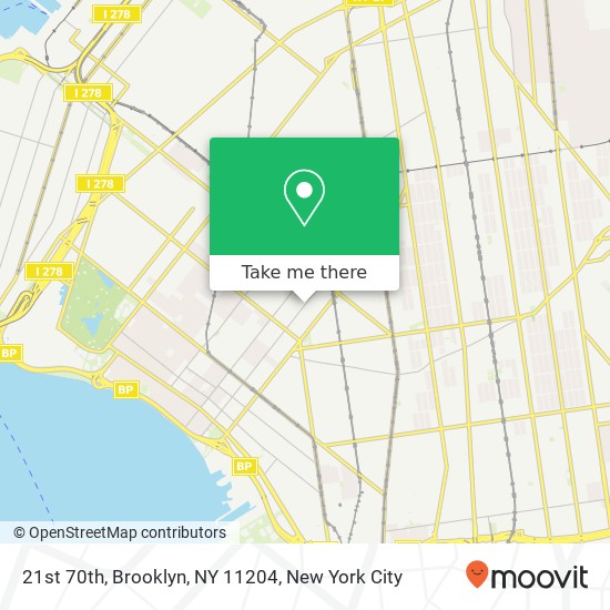 21st 70th, Brooklyn, NY 11204 map