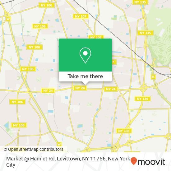 Mapa de Market @ Hamlet Rd, Levittown, NY 11756
