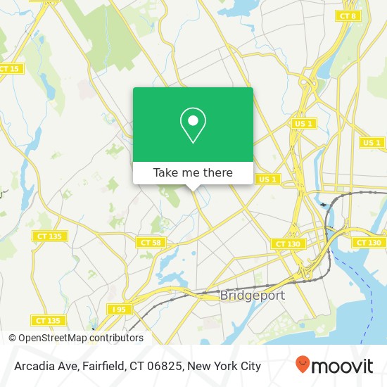 Arcadia Ave, Fairfield, CT 06825 map