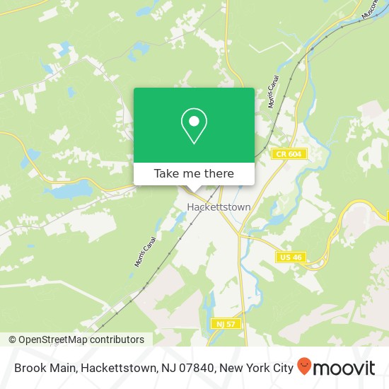 Mapa de Brook Main, Hackettstown, NJ 07840
