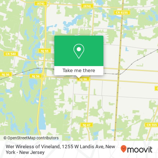 Wer Wireless of Vineland, 1255 W Landis Ave map