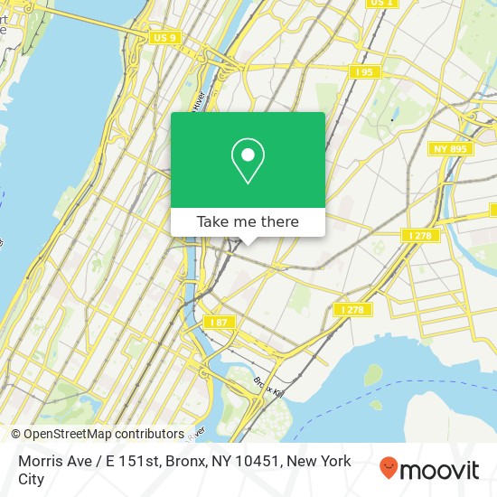 Morris Ave / E 151st, Bronx, NY 10451 map