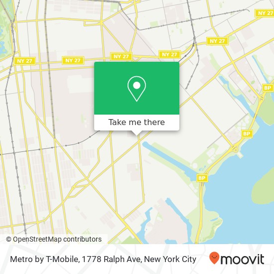 Metro by T-Mobile, 1778 Ralph Ave map