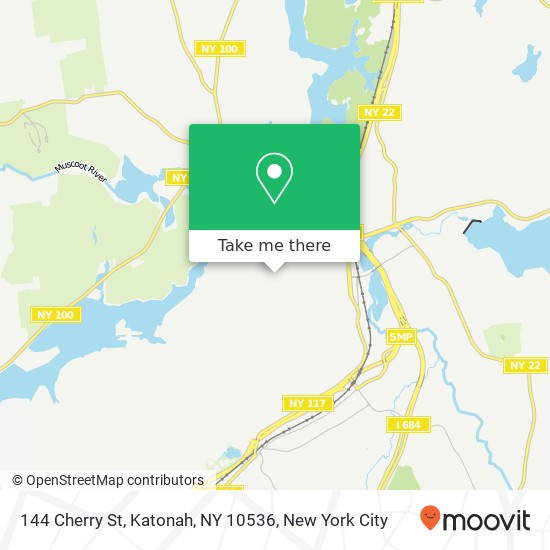 Mapa de 144 Cherry St, Katonah, NY 10536
