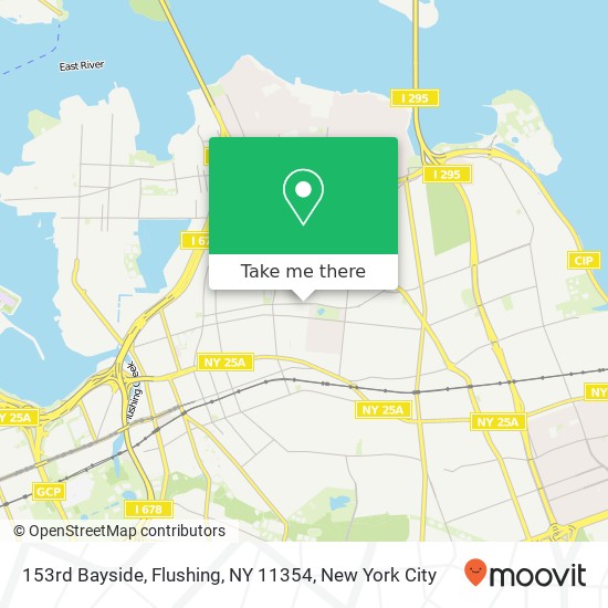 153rd Bayside, Flushing, NY 11354 map