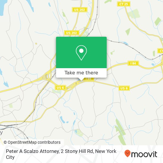 Peter A Scalzo Attorney, 2 Stony Hill Rd map