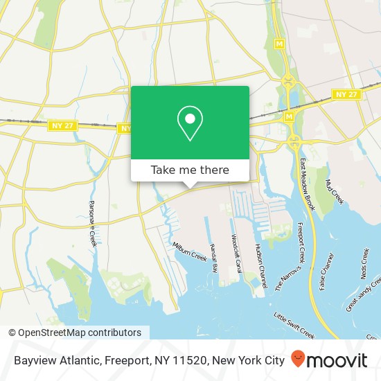 Mapa de Bayview Atlantic, Freeport, NY 11520