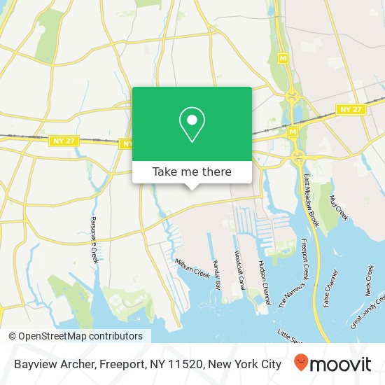 Mapa de Bayview Archer, Freeport, NY 11520