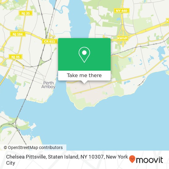 Mapa de Chelsea Pittsville, Staten Island, NY 10307