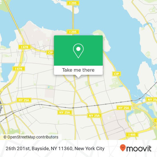 26th 201st, Bayside, NY 11360 map