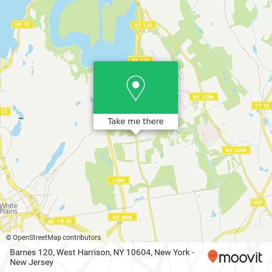 Mapa de Barnes 120, West Harrison, NY 10604