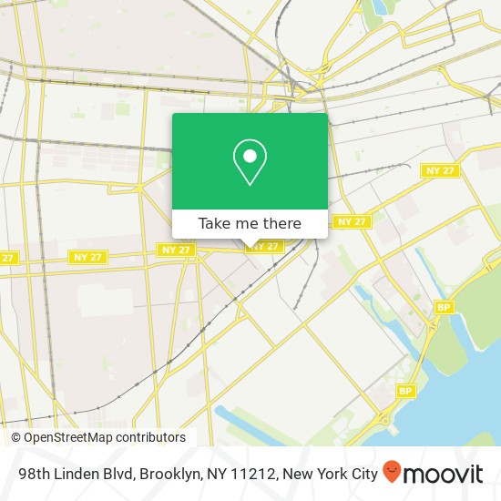 Mapa de 98th Linden Blvd, Brooklyn, NY 11212