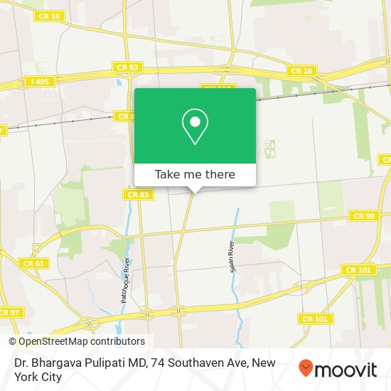 Dr. Bhargava Pulipati MD, 74 Southaven Ave map