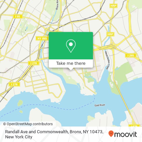 Mapa de Randall Ave and Commonwealth, Bronx, NY 10473