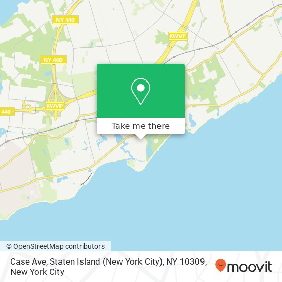 Mapa de Case Ave, Staten Island (New York City), NY 10309