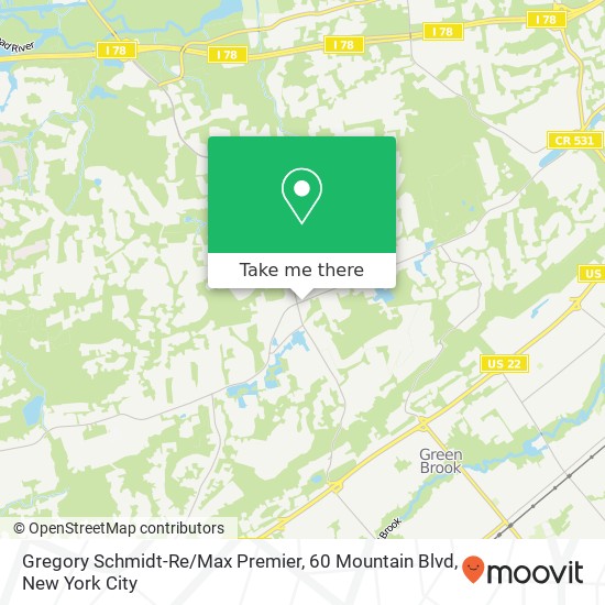 Gregory Schmidt-Re / Max Premier, 60 Mountain Blvd map