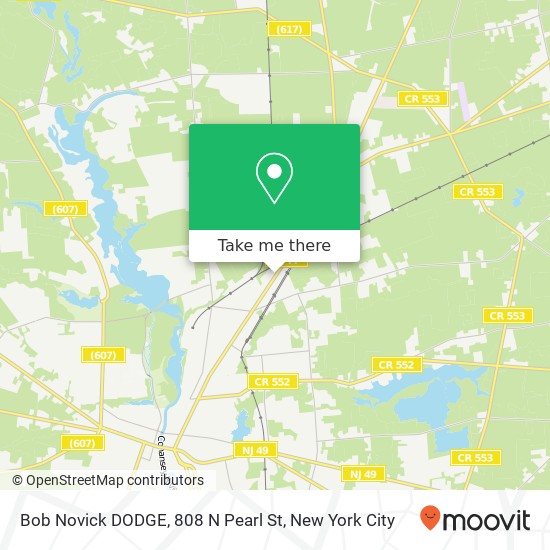 Mapa de Bob Novick DODGE, 808 N Pearl St