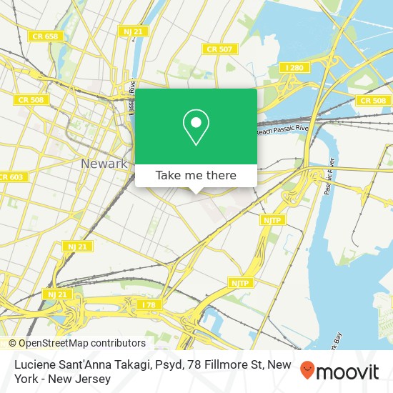 Mapa de Luciene Sant'Anna Takagi, Psyd, 78 Fillmore St