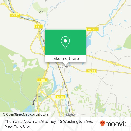 Mapa de Thomas J Newman Attorney, 46 Washington Ave