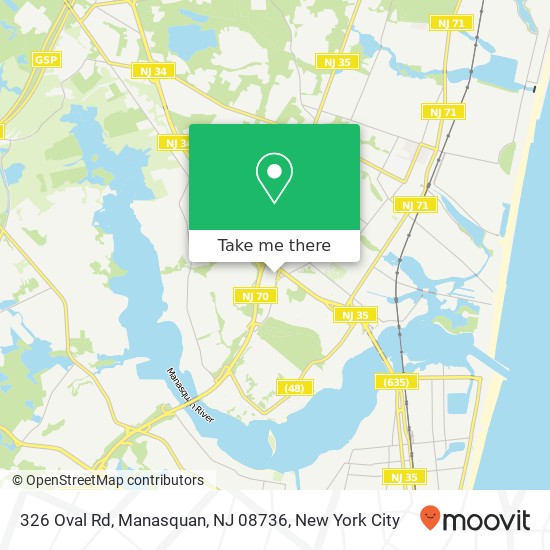 326 Oval Rd, Manasquan, NJ 08736 map