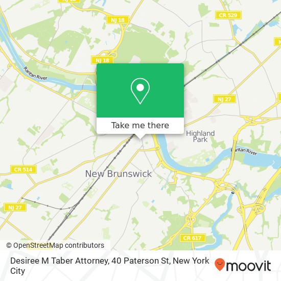 Desiree M Taber Attorney, 40 Paterson St map