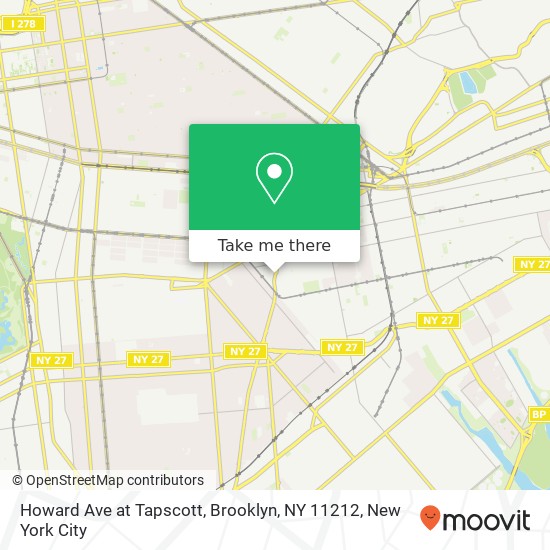 Mapa de Howard Ave at Tapscott, Brooklyn, NY 11212