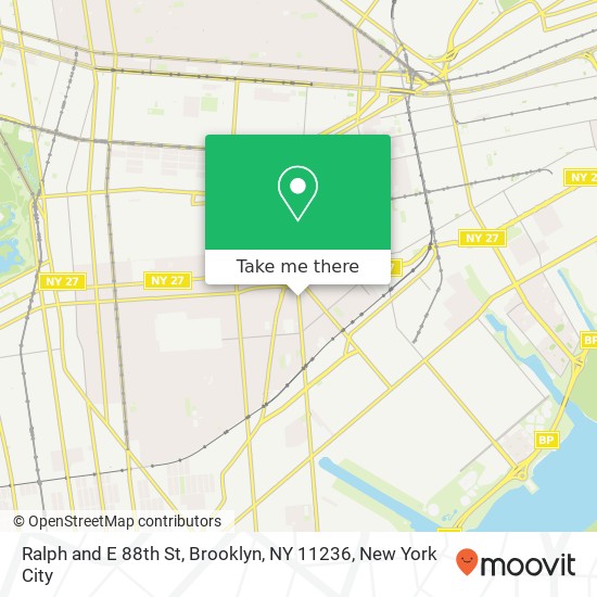 Ralph and E 88th St, Brooklyn, NY 11236 map