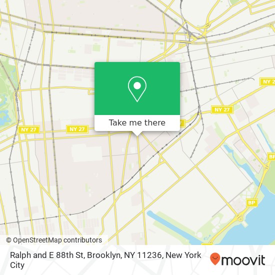 Mapa de Ralph and E 88th St, Brooklyn, NY 11236