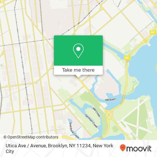 Mapa de Utica Ave / Avenue, Brooklyn, NY 11234