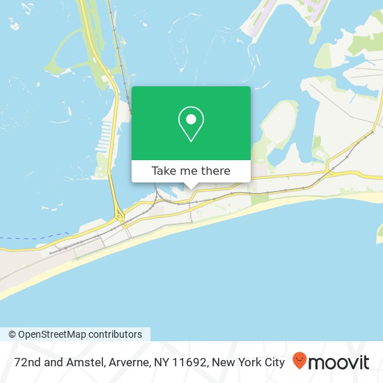 Mapa de 72nd and Amstel, Arverne, NY 11692