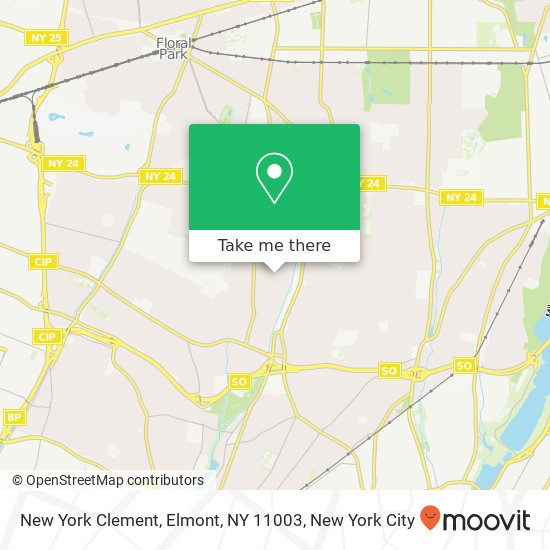 New York Clement, Elmont, NY 11003 map