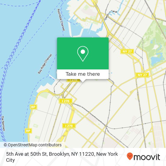 Mapa de 5th Ave at 50th St, Brooklyn, NY 11220