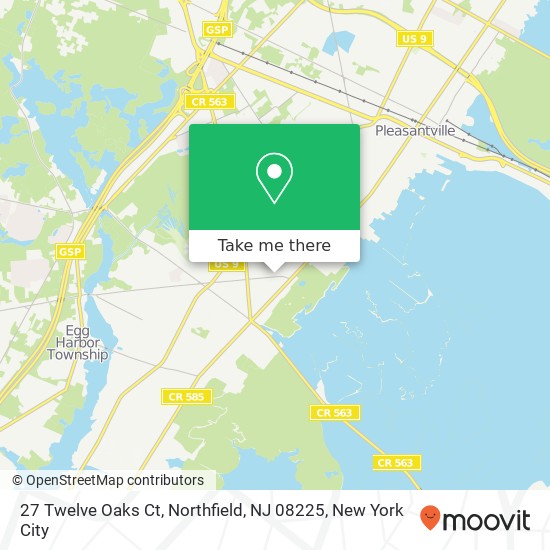 27 Twelve Oaks Ct, Northfield, NJ 08225 map