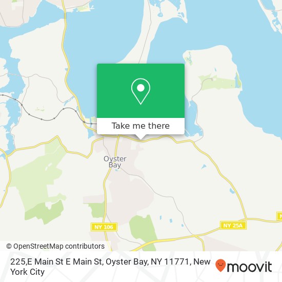 Mapa de 225,E Main St E Main St, Oyster Bay, NY 11771