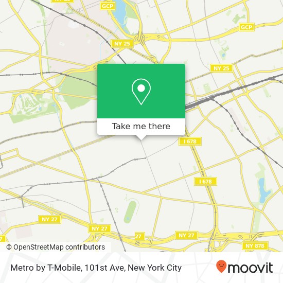 Mapa de Metro by T-Mobile, 101st Ave