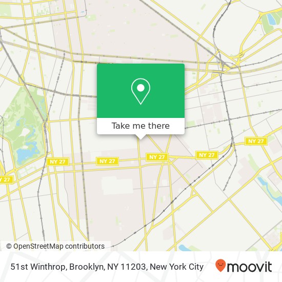Mapa de 51st Winthrop, Brooklyn, NY 11203