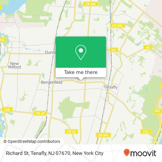 Richard St, Tenafly, NJ 07670 map