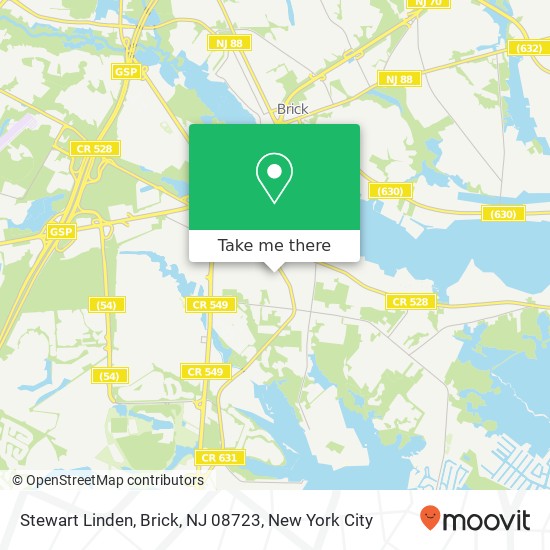 Stewart Linden, Brick, NJ 08723 map