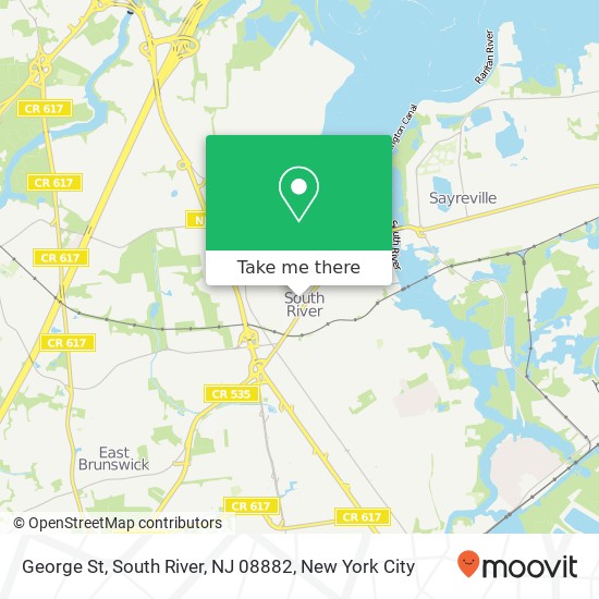 Mapa de George St, South River, NJ 08882