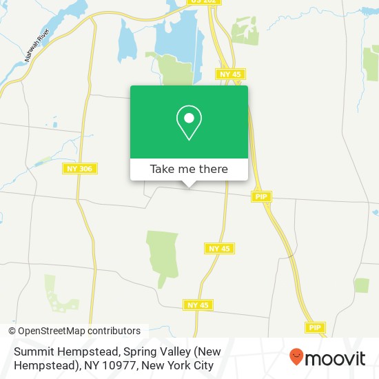 Mapa de Summit Hempstead, Spring Valley (New Hempstead), NY 10977