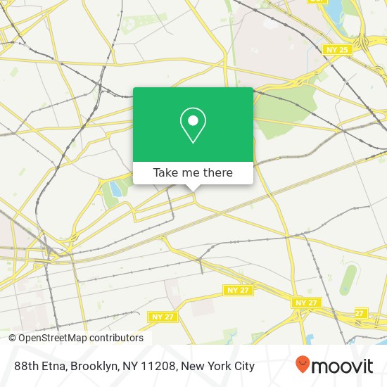 Mapa de 88th Etna, Brooklyn, NY 11208